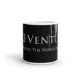 5813 Ventures Logo In Pearl on Glossy Ceramic Mug