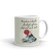 Future Is Bright Haiku With Mountain Sun on Glossy Ceramic Mug