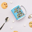 Baby Animals Keep Moving The World Forward In Blue on Glossy Ceramic Mug