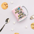 Baby Animals Keep Moving The World Forward In Pink on Glossy Ceramic Mug