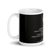 Binary Instructions To Keep Moving The World Forward With Venusian Earth In White on Glossy Ceramic Mug