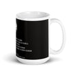 Binary Instructions To Keep Moving The World Forward With Venusian Earth In White on Glossy Ceramic Mug