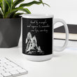 Lead By Example Haiku With Mountain Shrines on Glossy Ceramic Mug