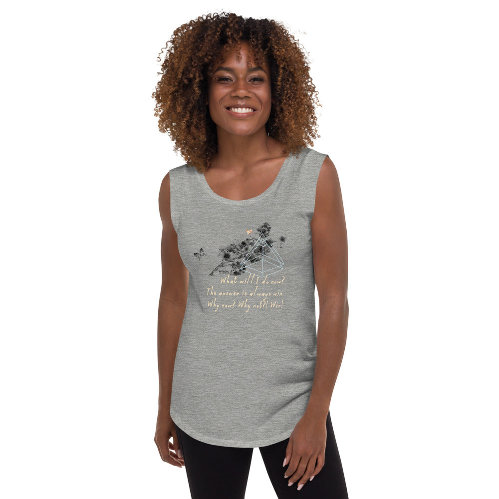 Always Win Now Haiku With Butterfly on Women's Cap Sleeve T-Shirt