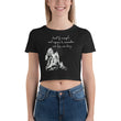 Lead By Example Haiku With Mountain Shrines on Women's Crop Tee Shirt