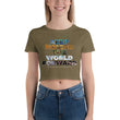 Environmental Causes Keep Moving The World Forward on Women's Crop Tee Shirt