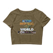 Environmental Causes Keep Moving The World Forward on Women's Crop Tee Shirt