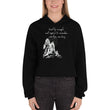 Lead By Example Haiku With Mountain Shrines on Women's Crop Hoodie