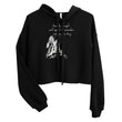 Lead By Example Haiku With Mountain Shrines on Women's Crop Hoodie