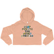 Baby Animals Keep Moving The World Forward on Women's Crop Hoodie