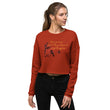 Life Is An Encore Haiku With Wren on Women's Crop Sweatshirt