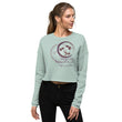 Courage To Begin Haiku With Fish on Women's Crop Sweatshirt