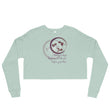 Courage To Begin Haiku With Fish on Women's Crop Sweatshirt