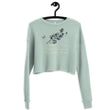 Always Win Now Haiku With Butterfly on Women's Crop Sweatshirt