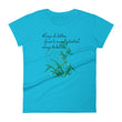 Always Better Haiku With Lilies on Women's Fashion Fit T-Shirt