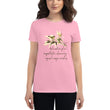 Sage Wisdom Haiku With Sparrow on Women's Fashion Fit T-Shirt