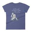 Lead By Example Haiku With Mountain Shrines on Women's Fashion Fit T-Shirt