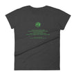 Binary Instructions To Keep Moving The World Forward With Venusian Earth In Green on Women's Fashion Fit T-Shirt