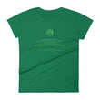 Binary Instructions To Keep Moving The World Forward With Venusian Earth In Green on Women's Fashion Fit T-Shirt