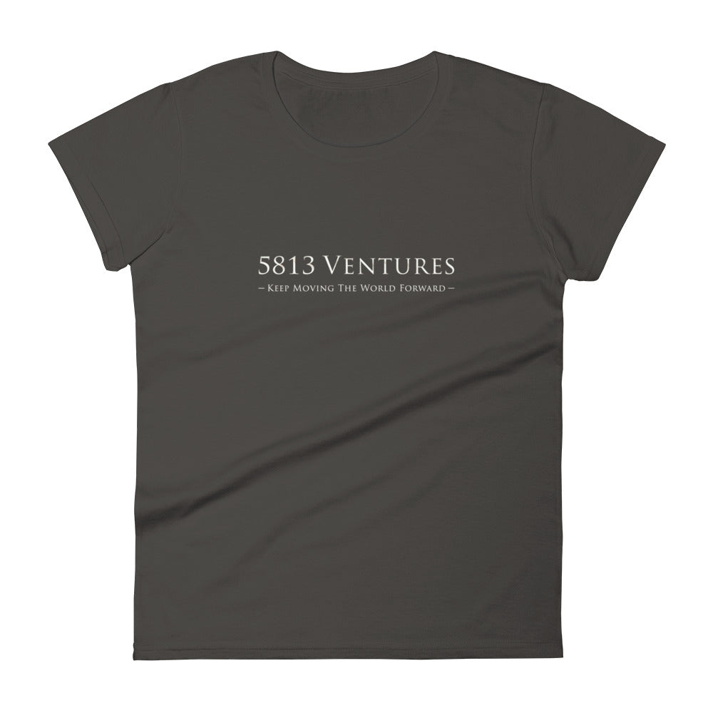 5813 Ventures Logo In Pearl on Women's Fashion Fit T-Shirt