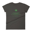 Binary Instructions To Keep Moving The World Forward With Venusian Earth In Green on Women's Fashion Fit T-Shirt