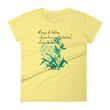 Always Better Haiku With Lilies on Women's Fashion Fit T-Shirt