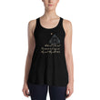 Always Win Now Haiku With Butterfly on Women's Flowy Racerback Tank Top