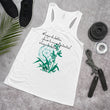 Always Better Haiku With Lilies on Women's Flowy Racerback Tank Top