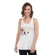 Life Is An Encore Haiku With Wren on Women's Flowy Racerback Tank Top