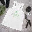 Binary Instructions To Keep Moving The World Forward With Venusian Earth In Green on Women's Flowy Racerback Tank Top