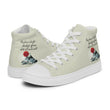 Future Is Bright Haiku With Mountain Sun on Women's High Top Canvas Shoes