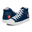 Believe To Win Haiku With Sun Tree on Women's High Top Canvas Shoes