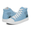 Dream Bigger Haiku With Mountains on Women's High Top Canvas Shoes