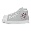 Courage To Begin Haiku With Fish on Women's High Top Canvas Shoes