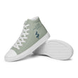 Love Gratitude Peace Harmony Haiku With Bamboo on Women's High Top Canvas Shoes