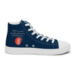 Believe To Win Haiku With Sun Tree on Women's High Top Canvas Shoes