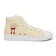 Descendants Need Ancestors Haiku With Pagoda on Women's High Top Canvas Shoes