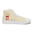 Descendants Need Ancestors Haiku With Pagoda on Women's High Top Canvas Shoes