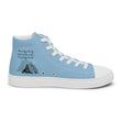 Dream Bigger Haiku With Mountains on Women's High Top Canvas Shoes