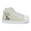 Future Is Bright Haiku With Mountain Sun on Women's High Top Canvas Shoes