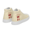 Descendants Need Ancestors Haiku With Pagoda on Women's High Top Canvas Shoes