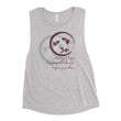 Courage To Begin Haiku With Fish on Women's Muscle Tank Top