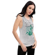 Always Better Haiku With Lilies on Women's Muscle Tank Top