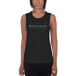 5813 Ventures Logo In Pearl on Women's Muscle Tank Top