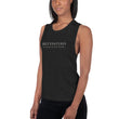 5813 Ventures Logo In Pearl on Women's Muscle Tank Top