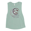 Courage To Begin Haiku With Fish on Women's Muscle Tank Top