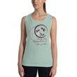 Courage To Begin Haiku With Fish on Women's Muscle Tank Top