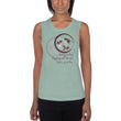 Courage To Begin Haiku With Fish on Women's Muscle Tank Top