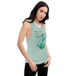 Always Better Haiku With Lilies on Women's Muscle Tank Top