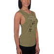 Walk With A Purpose Haiku With Dragonfly on Women's Muscle Tank Top